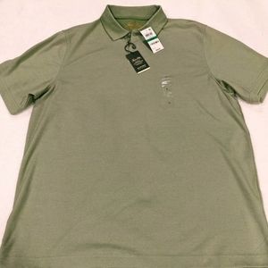 Men's Tasso Elaba Spima short sleeve polo shirt - Olive Green - Large NWT